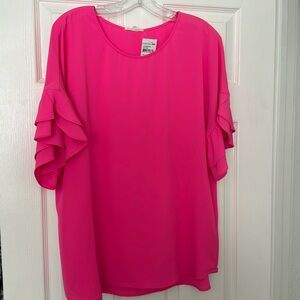 NWT pleione hot pink blouse